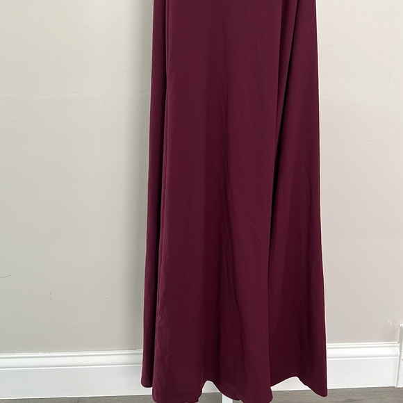 Susana Monaco One Shoulder String Maxi Dress in Port - Picture 3 of 8